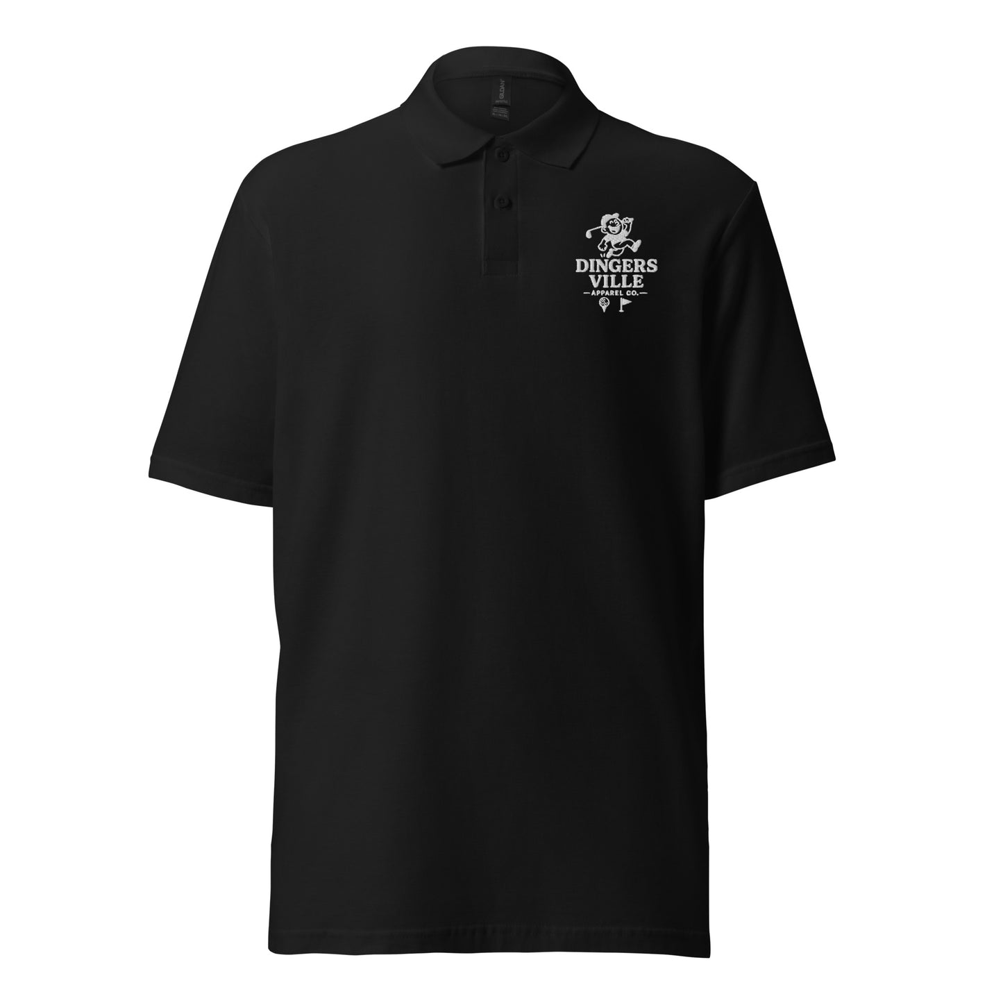 Dinger pique polo shirt