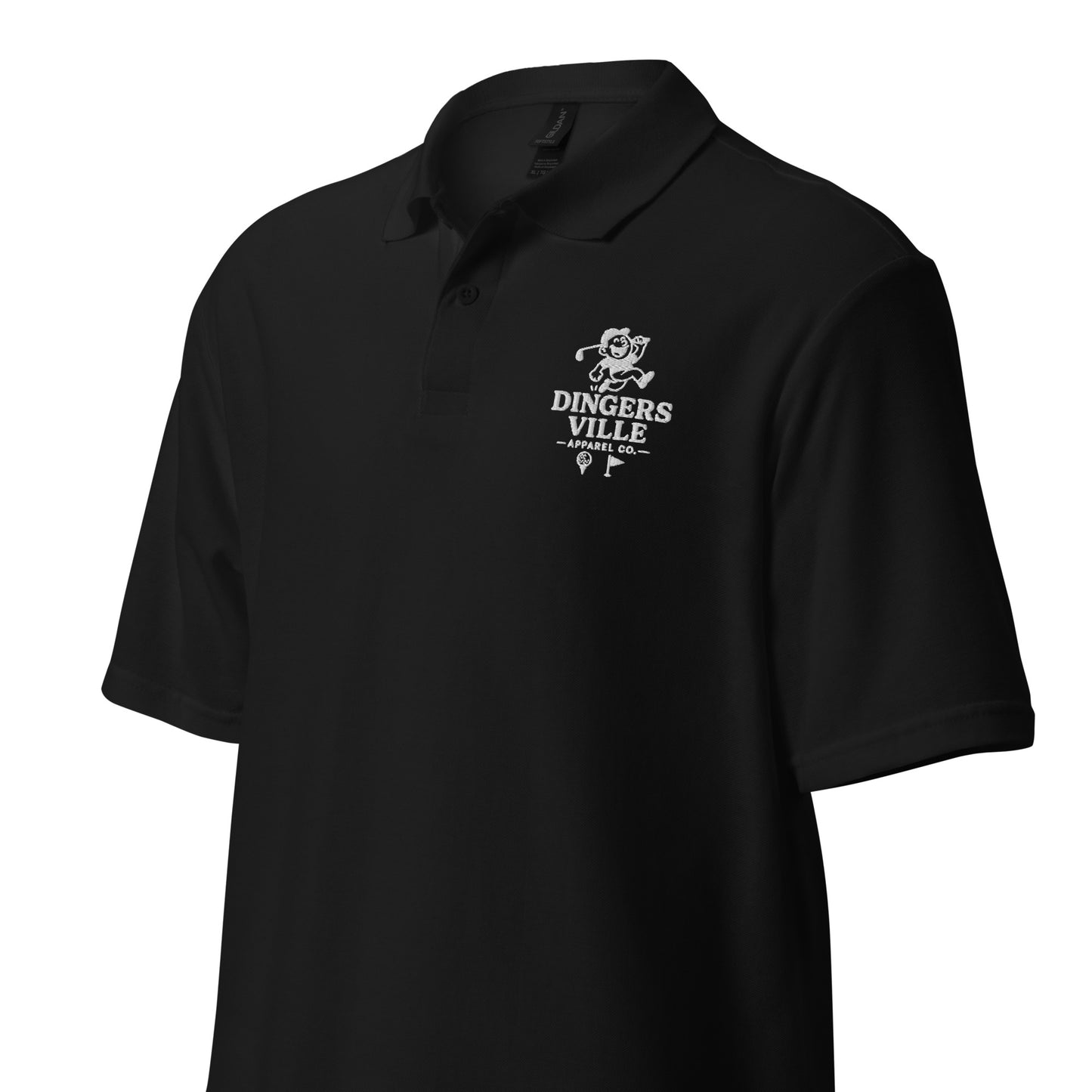 Dinger pique polo shirt
