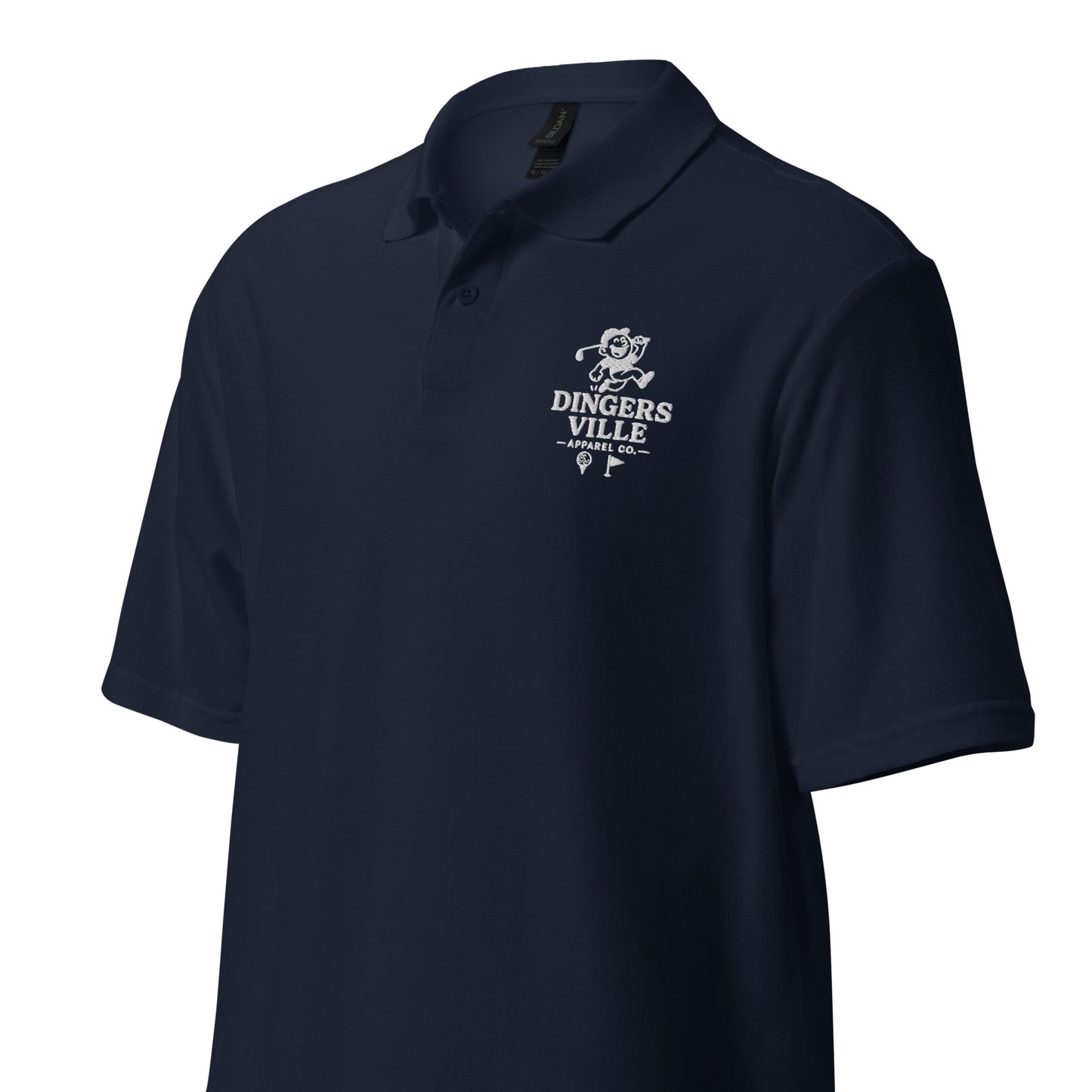 Dinger pique polo shirt