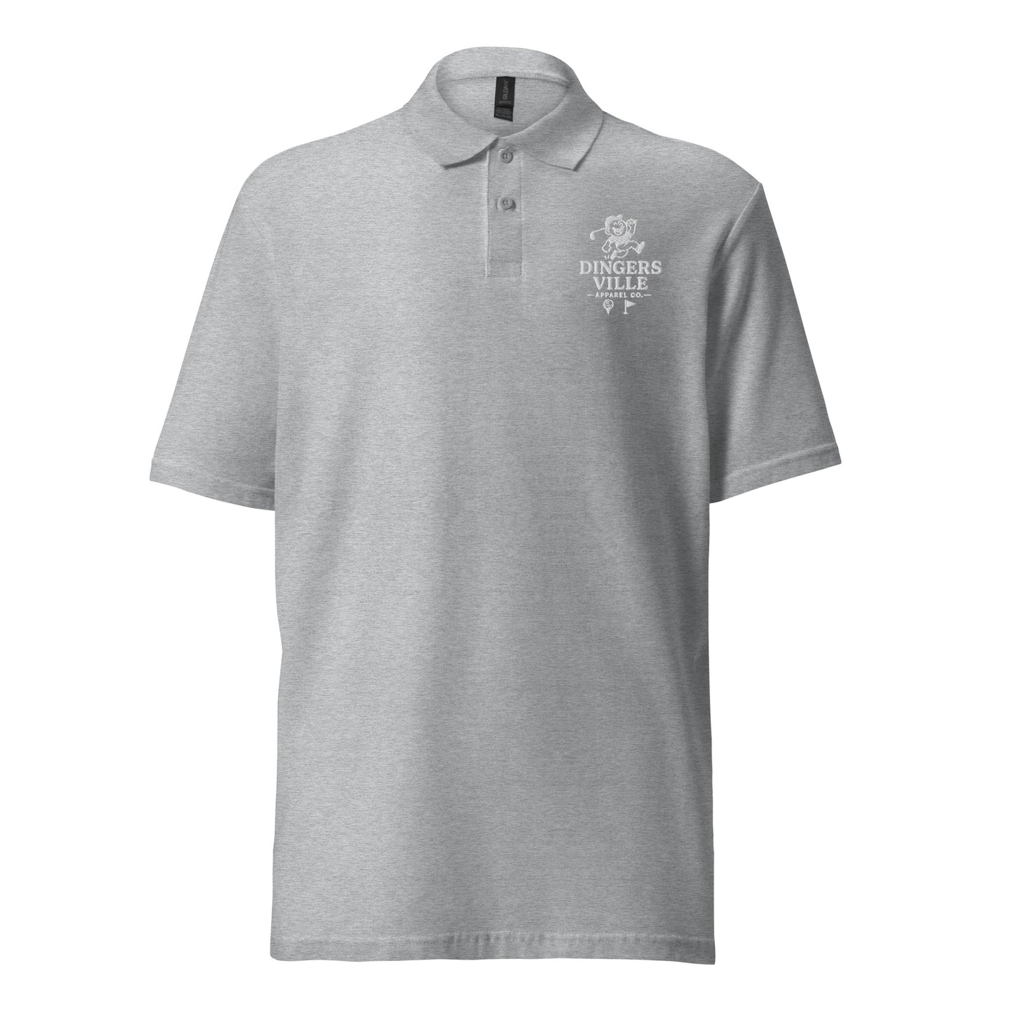 Dinger pique polo shirt