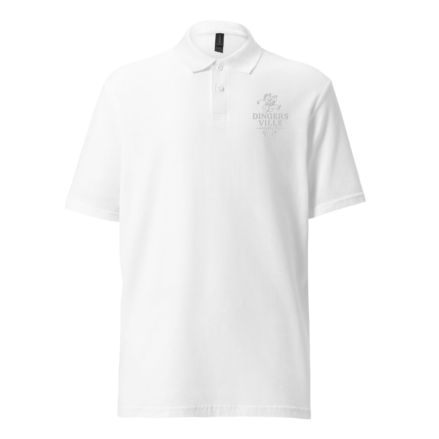 Dinger pique polo shirt
